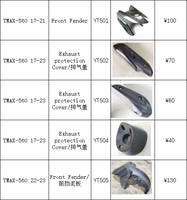Kit Carénage Moto pour Yamaha TMAX560 2017-2023 en Fibre de Carbone Haute Qualité, Pièce de Carrosserie Aftermarket Noire