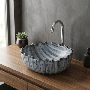 Lavabo de table en céramique de style américain Lavabo classique Lavabo en porcelaine Articles sanitaires décoratifs - Product Image 1