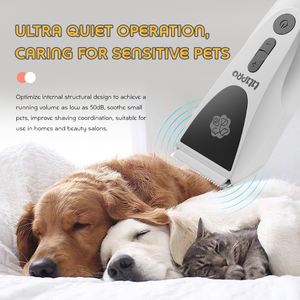 Liliसमर्थक pt306 कारखाने थोक कॉर्लेस रिचार्जेबल कुत्ते ट्रिमर घरेलू शांत इलेक्ट्रिक पालतू जानवर बालों काटने किट - Product Image 5