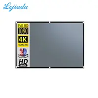 LEJIADA — projecteur rideau Anti-lumière, 106 pouces, Portable, 3D, HD, gris, avec bordure et trous, 4:3, nouveau