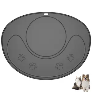 NPET Silicone Waterproof Pet Food Mat Cat Dog Feeding Mat for DF10 WF050 Water Fountain