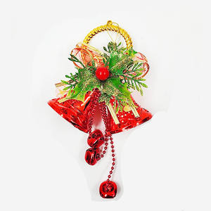 Venta al por mayor, recién llegados, campanas de árbol de Navidad de plástico colgantes para interiores, decoraciones de campanas de Navidad personalizadas - Product Image 3