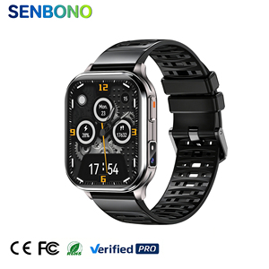 SENBONO P60 Smartwatch Unisex - Display IPS da 2.01", Fotocamera HD, Chiamate Wireless, 256MB di Memoria, Impermeabile IP67, Durata Batteria 5-10 Giorni - Product Image 1