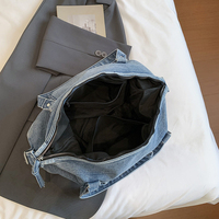 Sacs en jean 2026 pour femmes – Grande capacité, décontracté, sac à bandoulière en jean avec fermeture éclair et patchwork
