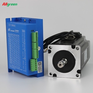 Moteur pas à pas en boucle fermée Allgreen Nema 24 5,5 Nm avec pilote DC48V 7A et câble d'encodeur 3M, ensemble d'encodeurs 1000ppr LC60H2127 + LCDA86H - Product Image 1