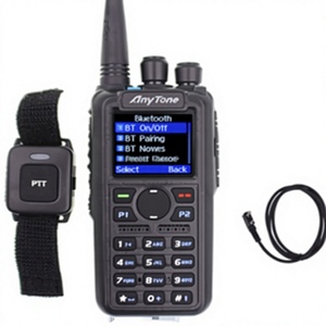 ANYTONE AT-D878UV Plus Radio Walkie Talkie Digital de Doble Banda VHF/UHF DMR con Bluetooth, GPS, APRS y Cable de Programación USB L680 - Product Image 1