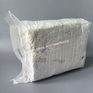 Trapos de algodón blanco reciclado, suaves, 100% algodón, para limpieza. - Product Image 1