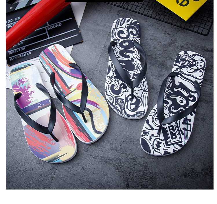 Men and Women Non-slip Simple Fashion Flip-flops Slippers Comfortable Lightweight Flipflops