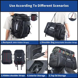 Muestra Gratuita de Bolsas Laterales Impermeables de PVC para Motocicleta, con Cierre, para Viajes, Montaña y Camping - Product Image 2