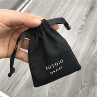 Sacs à cordon en twill de coton miniatures personnalisés, pochettes à bijoux