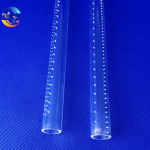 Tube en quartz fondu à points de haute précision personnalisé, tube en verre de silice tacheté de haute pureté - Product Image 4