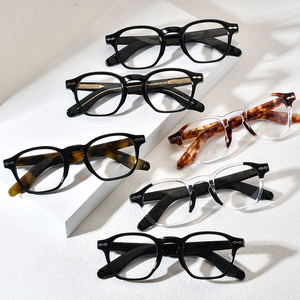 OEM ODMアセテートユニセックススクエアフルリムグラスフレーム高級クラシックアンチブルーライト耐久光学眼鏡工場 - Product Image 6
