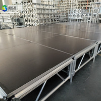 Plateforme de scène portable et détachable en aluminium pour mariages, concerts et événements – Modulaire