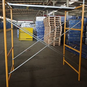 Q345 Design moderno stile H telaio scala impalcatura zincato verniciato a spruzzo costruzione fabbrica vendita limitata a basso prezzo - Product Image 1