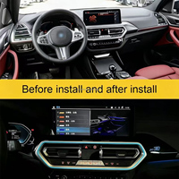 Luz ambiental LED para rejilla de ventilación de coche para X3 G01 X4 G02 IX3, tira de luz de ambiente para salida de aire del salpicadero delantero, 100% Plug and Play