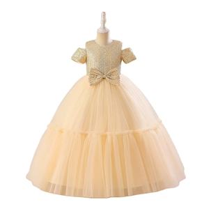 Vestido <span class=keywords><strong>de</strong></span> Princesa Plegable para Fiesta <span class=keywords><strong>de</strong></span> Niña <span class=keywords><strong>de</strong></span> 6 Años, Vestido <span class=keywords><strong>de</strong></span> Novia Floral <span class=keywords><strong>de</strong></span> Alta Gama - Product Image 2