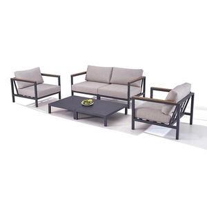 Conjunto <span class=keywords><strong>de</strong></span> Muebles <span class=keywords><strong>de</strong></span> Jardín Modernos, Cómodos, Impermeables y Económicos para Exteriores, Patio, Terraza, Villa, Sofá <span class=keywords><strong>de</strong></span> Aluminio - Product Image 6