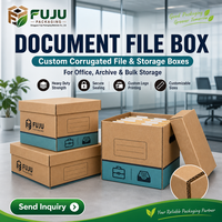 Boîtes en carton ondulé écologiques faites à la main FUJU - Forme et doublure personnalisables, impression du logo du client, utilisation multi-industrielle (tendance de la mode)