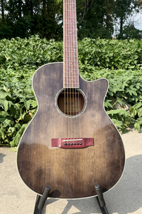 <span class=keywords><strong>Guitare</strong></span> acoustique Aiersi Glossy <span class=keywords><strong>Antique</strong></span> Blackburst, corps en épicéa massif, cordes en acier, type GA - Product Image 2