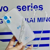 Coque de téléphone transparente en TPU souple antichoc ultra-fine, dos transparent pour 17 Pro Max 17/17 Air 16 15 14 13 Xs Xr