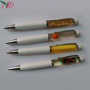 Vente en gros de stylos flottants personnalisés avec breloque Stylos flottants liquides 3D promotionnels de haute qualité avec flotteur coulissant - Product Image 5