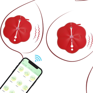 Anpassbarer <span class=keywords><strong>Vibrator</strong></span> für Frauen mit APP-Fernbedienung, Nippelklemme, Tragbares Vibrierendes Masturbationsgerät - Product Image 1
