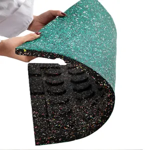 Environmentally Friendly Colored Rubber Floor Mat For Sound Insulation Protective Flooring