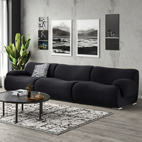 Conjunto de Sofá Moderno Compacto, Sofá Cama, Sofá Seccional, Muebles de Sala de Estar para Relajarse