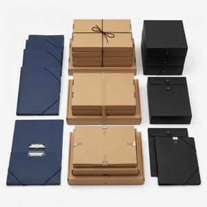 Caja Archivadora de Papel Kraft A4, Carpeta de Almacenamiento de 2-8 cm de Grosor, para Documentos Contables - Product Image 3