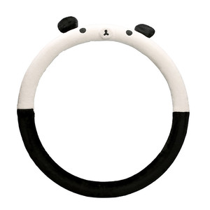 Creativo simpatico cartone animato coprivolante per auto inverno peluche manico guanti in pelle antigelo caldo per Camry Accord Abarth Cars - Product Image 5