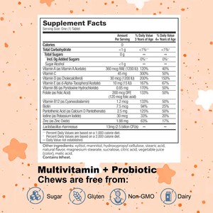 Multivitamínico + Probiótico Masticable al por Mayor de Fábrica, Ayuda a Promover el Crecimiento y Desarrollo Saludables, Apoyo Diario para Niños Mayores de 3 Años - Product Image 4