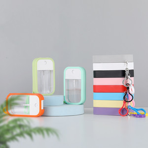Flacon de 50 ml vide pour désinfectant pour les mains, recharge portable, vaporisateur format carte de crédit, emballage de poche avec étui - Product Image 2