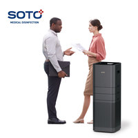 Purificateur d'air électrostatique SOTO YM de haute qualité avec filtre HEPA, filtre à charbon, LED UV, contrôlé par application, élimine les odeurs et le formaldéhyde, pour la maison et le bureau