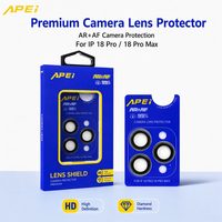 Protection d'objectif d'appareil photo pour iPhone 18 Pro Max, anti-traces de doigts, triple protection, anti-explosion, OG HD Eagle Eye, installation facile