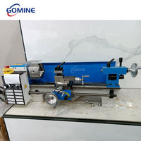 Mini tour à métaux manuel de haute précision 550W, 7x14 pouces, portée de 180 mm, banc de 350 mm, pour tournage, filetage, perçage et réparation de freins