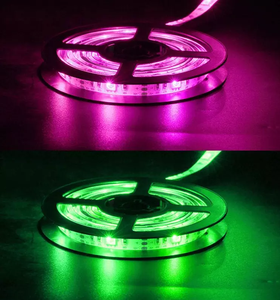 Bande lumineuse LED à piles 3AA, bande flexible RGB changeante 5050 avec télécommande à 24 touches pour la télévision, l'arrière-plan de la maison - Product Image 5
