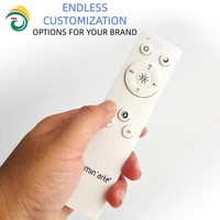 Control Remoto Inalámbrico Programable y Personalizable IR RF 2.4G de 10 Botones, Blanco, con Código Variable, Control por Voz, para DSTV, Batería AAA, Alcance de 10m