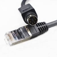 Werkseitig angepasstes RJ45-zu-8-poliges Mini-Din-Stecker-Ladekabel mit Ferrit kern