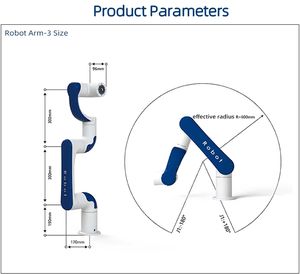 แขนหุ่นยนต์ร่วมปฏิบัติงานอุตสาหกรรม <span class=keywords><strong>AI</strong></span> อัจฉริยะ ใช้งานแบบแฮนด์<span class=keywords><strong>ฟรี</strong></span> ตั้ง<span class=keywords><strong>โปรแกรม</strong></span>ง่าย สำหรับงานขนถ่าย - Product Image 2
