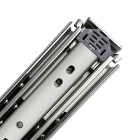 Système de tiroirs de voiture Crown Woo en acier inoxydable, rail de verrouillage, extension à 3 volets, capacité 120 kg, rail à roulement à billes, pour cuisine et hôtel