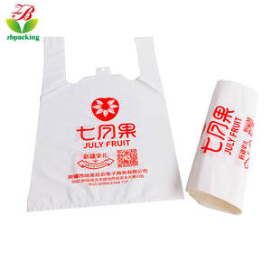 ผู้ผลิตที่กำหนดเอง PLA + PBAT เป็นมิตรกับสิ่งแวดล้อมย่อยสลายได้ช้อปปิ้งถุงพลาสติกซื้อกลับบ้านบรรจุภัณฑ์กระเป๋าพลาสติกแบบพกพา - Product Image 3