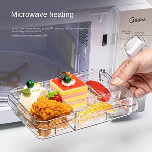 Primary Secondary School Students Lunch Box Portable Sealed Food Grade Bento Box <b>Microwave</b> Heating Cartoon Design Tableware - Product Image 4