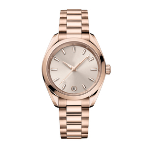 Montres étanches à mouvement à <span class=keywords><strong>quartz</strong></span> Miyota avec cadran rose élégant en acier inoxydable de qualité supérieure de 30mm Logo personnalisé pour femmes - Product Image 3