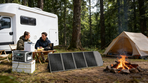 Panneau solaire monocristallin pliable ALECTER 200W/600W, haute efficacité, étanche IP65, pour station d'alimentation, camping, camping-car - Product Image 4