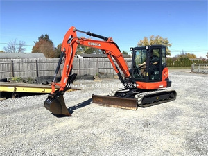 Machines de construction de mini-excavatrices KX057-4 Kubota utilisées Kubota de 5,6 tonnes d'origine japonaise Excavatrices hydrauliques sur chenilles KX057-4 - Product Image 4