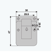 Serrure de loquet de sécurité en alliage de zinc robuste pour étuis de vol voyage et boîtes à outils pièces et accessoires de sac spécial durable