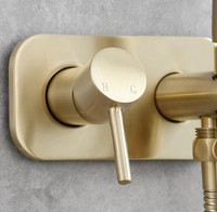 Nouveau pulvérisateur à main en laiton Shattaf brossé or toilette salle de bains ensemble de pulvérisateur de Bidet chaud et froid dissimulé 2022