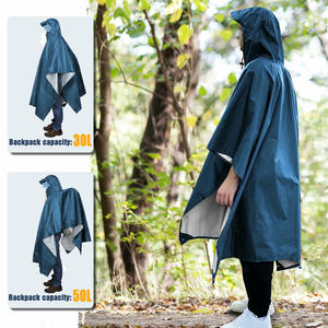 Custom Impermeable Lightweight Ripstop <strong>Nylon</strong> <strong>Raincoat</strong> Camouflage Durable Emergency Multifunctional Rain for Climbing Camping - Product Image 6