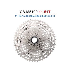Piñón Trasero Shimano M5100 para Bicicleta de Montaña, Cassette de <span class=keywords><strong>11</strong></span> Velocidades, Piñón Trasero de Bicicleta de Carretera <span class=keywords><strong>11</strong></span>-42 <span class=keywords><strong>11</strong></span>-<span class=keywords><strong>51T</strong></span> - Product Image 1
