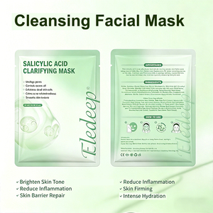 L FACE SHEET Mask/Oliecontrole & poriënverfijnend gezichtsmasker/Natuurlijk plantenextract voor een heldere huid/Versterkt de huidbarrière/Vrouwen & Mannen - Product Image 2